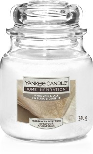 Yankee Candle Home Inspiration Medium Jar White Linen & Lace