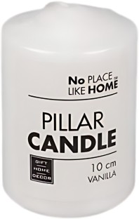 AZ Décor Candle Pillar Round White 10X7Cm Scented
