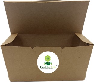 Healthy Life Food Storage Takeaway Box/ Meal Box Craft Paper Packaging Box