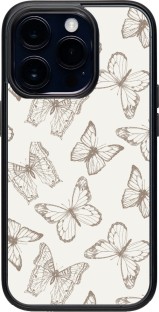 Caitscases (IPH14PRO)-TPU Fashion Covers (Neutral Butterfly) Back Cover for Apple iPhone 14 Pro