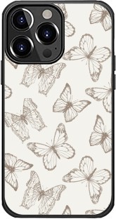 Caitscases (IPH13PRO)-TPU Fashion Covers (Neutral Butterfly) Back Cover for Apple iPhone 13 Pro