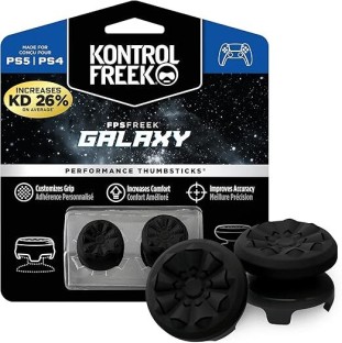 Kontroll Freek Kontroll Freek Galaxy Black for (PS4) and (PS5) | Performance Thumbsticks | 1 High-Rise, 1 Mid-Rise | Black (Limited Edition) Protective Case for PlayStation