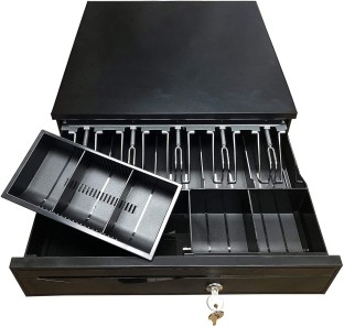 ML Cash Drawer Compatible for All POS System Printers Table Top Cash Register