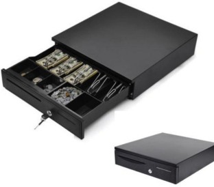 DW Cash Drawer Compatible for All POS System Printers Table Top Cash Register