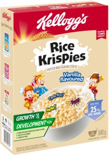 Kellogg's Rice Krispies Puffed Multigrain Cereal Box