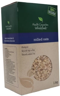 Health Connection Wholefoods Rolled Oats 1kg Box