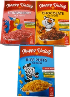 Happy Valley cereal Box