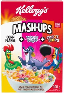 Kellogg's Mash-Ups Golden Corn Flakes Box