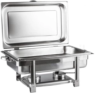 ONLINE OASIS High Quality Stainless Steel Food Warming Single Pan Chafing Dish - 9 Ltr 9.5 l Single Pan