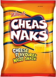 Willards Cheas Naks Cheese Flavoured Maize Snack Puffcorn