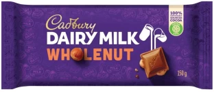 Cadbury Dairy Wholenut Milk Chocolate Slabs