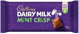 Cadbury Dairy Mint Crisp Milk Chocolate Slabs