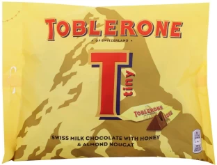 Toblerone Tiny Milk Chocolate Honey and Almond Nougat Milk Chocolate Bars