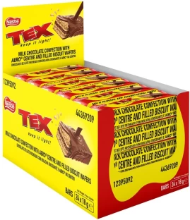 Nestle Tex Wafer Aero Centre Milk Chocolate Bars