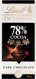 Lindt Excellence 78% Cocoa Dark Chocolate Dark Chocolate Slabs
