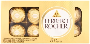 Ferrero Rocher GIFT BOX T8 Milk Chocolate Truffles