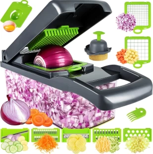 Generic CDY 70894 Vegetable & Fruit Plastic Stainless Steel Grater & Slicer