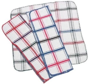 Soft Touch Soft Touch Waffle Dish Cloth Swabs - (Bulk 10 Pack-Heavy Duty) Wet and Dry Cotton Cleaning Cloth