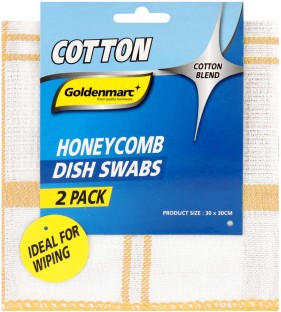 Goldenmarc Dish Swab Honeycomb Wet and Dry Cotton Cleaning Cloth