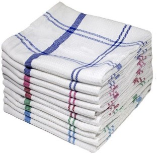 Soft Touch Soft Touch Dish Cloth Honey Comb - (Bulk 10 Pack-Heavy Duty) Wet and Dry Cotton Cleaning Cloth