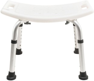 TMED Non-Slip Shower Stool - Lightweight Plastic Bathroom Bench with Handles Shower Chair