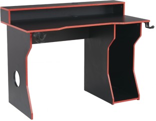 Anchor 2-Tier Gaming Desk with 3 Storage Compartments, Cup & Headphone Stand Engineered Wood Computer Desk