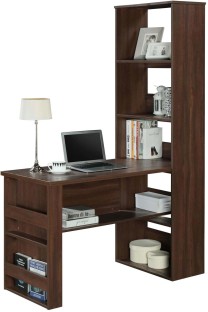 Linx LA Work Desk - Kingston Walnut Engineered Wood Computer Desk