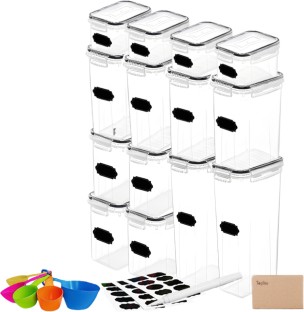 Topika 14-Airtight Food Storage Container Set with Lids for Kitchen Storage Box