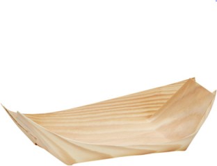 Healthy Life Products Wooden Boat 7 Sectioned Plate