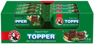 Bakers Topper Mint Choc Flavoured Biscuits Cream Filled Biscuit