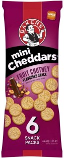 Bakers Mini Cheddars Fruit Chutney Flavoured Cheeselets