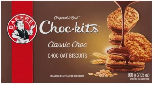 Bakers Classic Choc Oat Biscuit