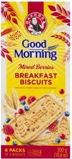 Bakers Good Morning Breakfast Biscuits Mixed Berries Biscotti