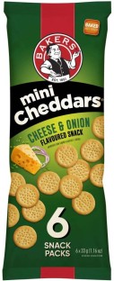 Bakers Mini Cheddars Cheese and Onion Flavoured Cheeselets