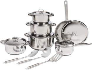 Tissolli 15-Piece | Bekaline Stainless Steel Stainless Steel Cookware Set