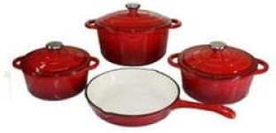 Cast Iron Pots MM101 Non-Stick Coated Cast Iron Cookware Set