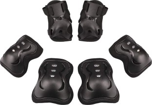 ALANES Adjustable 6-in-1 Sports Knee Pad Elbow Pads Wrist Guard Kit XS (27-29 cm) Wicket Keeping Pad