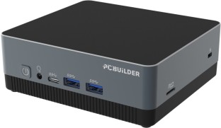 PCBuilder CUBE-N100 8GB DDR4 512GB Windows 11 Home Mini PC Intel® N100 4-Core 2.5GHz (Up to 3.4GHz) (8 GB RAM/Intel® UHD Integrated Graphics Graphics/512 GB Hard Disk/Windows 11 Home (64-bit)/1 GB Graphics Memory) Mini Tower