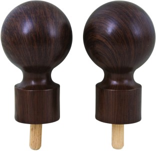 Finishing Touches Brown Curtain Knobs (16 cm x 6 cm)