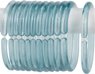 Bathlux Blue Curtain Rings (20 cm x 20 cm)