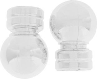 Rufflette Silver Curtain Knobs (10 cm x 2 cm)