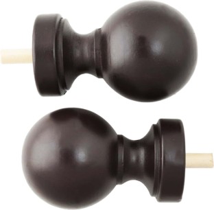 Rufflette Brown Curtain Knobs (15 cm x 4 cm)