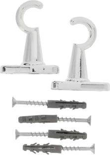 Rufflette Silver Rod Rail Bracket (10 cm x 2 cm)