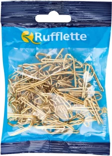 Rufflette Gold Curtain Hooks (10 cm x 1 cm)
