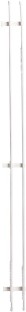 Rufflette White Curtain Rods (150 cm x 11 cm)
