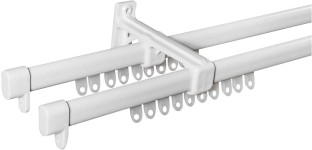 Rufflette White Rod Rail Bracket (250 cm x 11 cm)