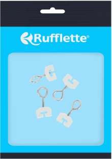 Rufflette White Curtain Rings (10 cm x 1 cm)