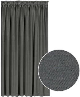Classic Collection Sienna Taped Curtain Blackout (250 cm x 230 cm) Velvet Curtain