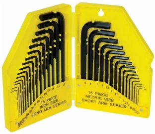 Tork Craft 30 Piece Allen Key Set Metric & Imperial Sizes Bolt Cutter