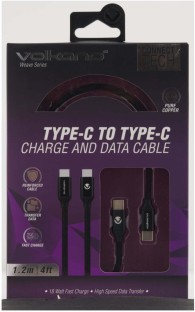 Volkano USB Type C To USB Type C 1.2 m Weave Series Type-C to Type-C Cable